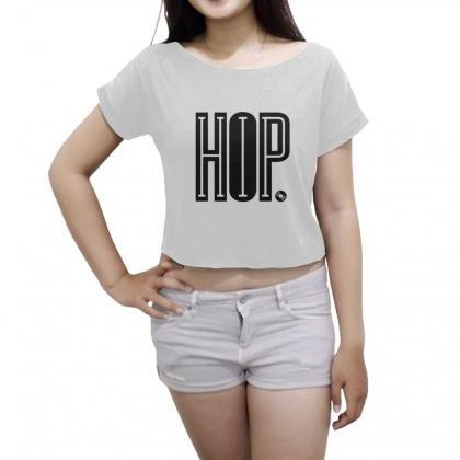 Hip Hop Shirt Women Crop Top Music ..