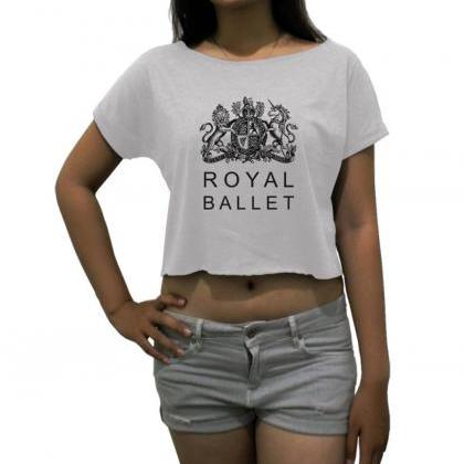 royal ballet shirt women's crop tee..