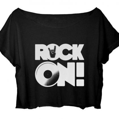 Rock On Shirt Rock Metal Women's Cr..
