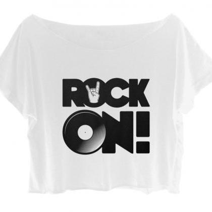 Rock On Shirt Rock Metal Women's Cr..