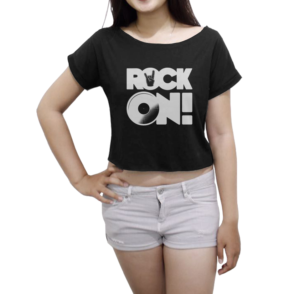 Rock On Shirt Rock Metal Women's Crop Tee Metal Rock On